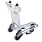 Vestil Multi-Use Cart, Brakes, Nestable, 550 lb., Aluminum, 550 lb Load Capacity, 1 Shelves, 39-1/2" L, 39" H LUG-B - alternate 3